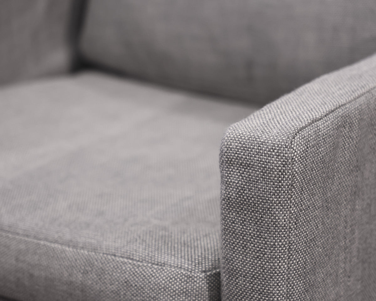 Set of 4 Restoration Hardware 'Belgian' Slipcovered Slope Arm Chairs