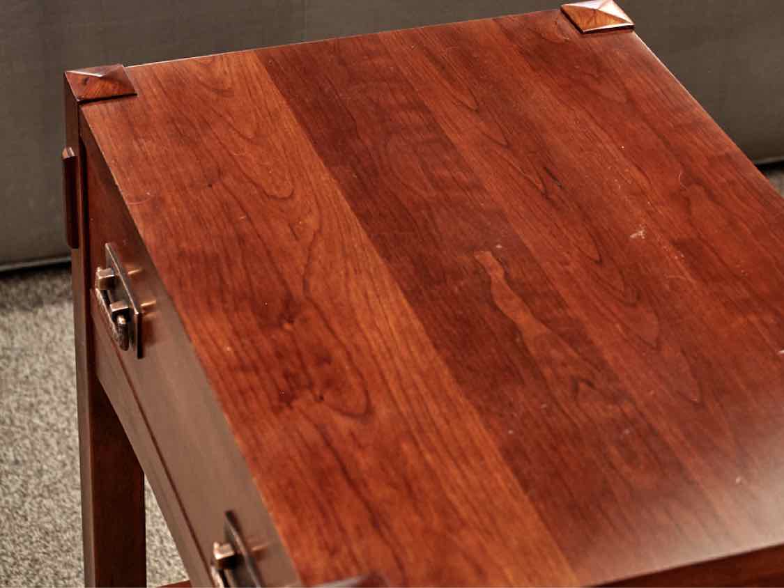 Pair of Cherry Stickley Mission One Drawer Nightstands