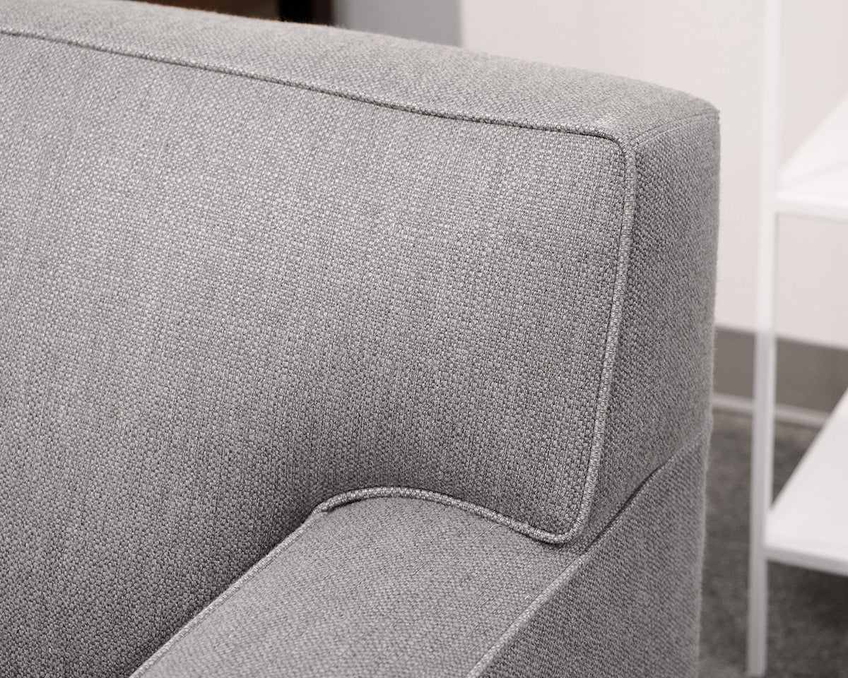 MG+BW Gray Tight Back Sectional
