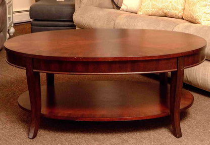 Boston Interiors Oval Cherry  Cocktail Table