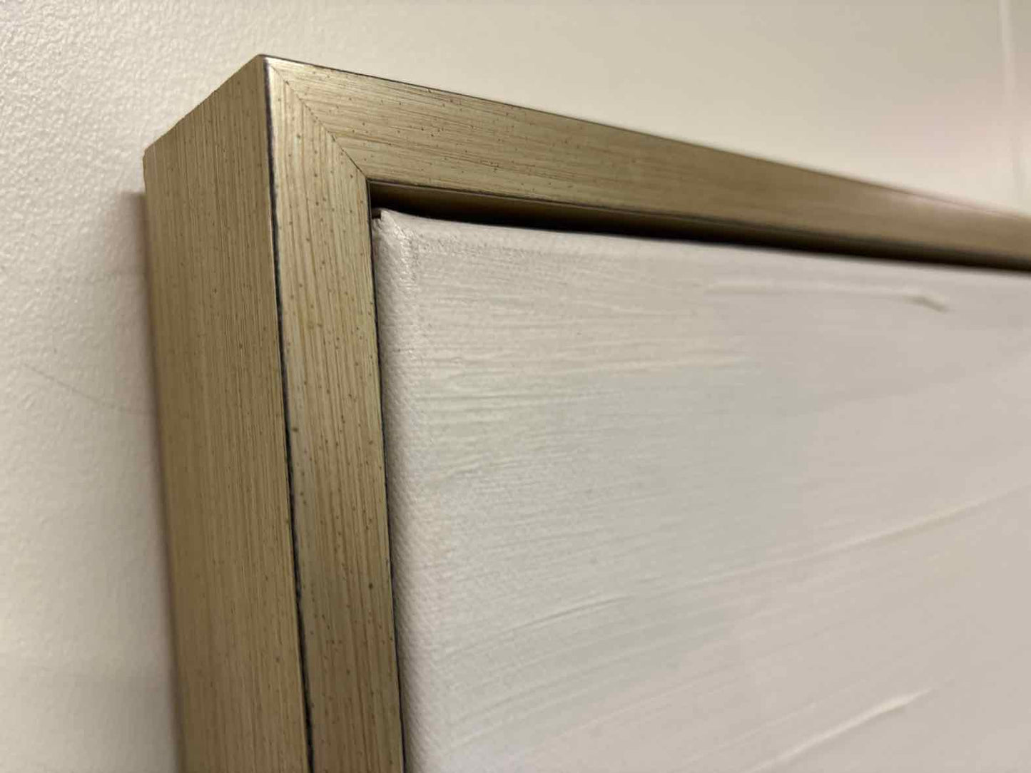 Mauve & White Abstract Art