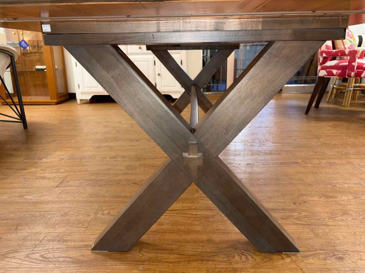 Basset 'Crossbuck' Maple Rectangle Dining Table
