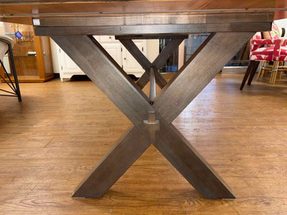 Basset 'Crossbuck' Maple Rectangle Dining Table