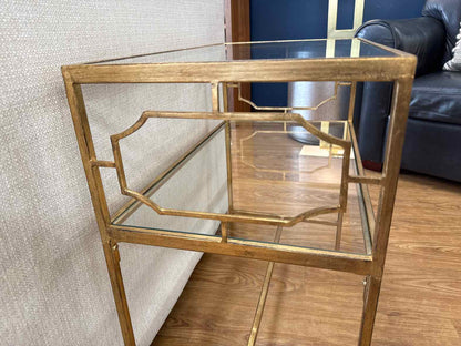 'Gennel' Side Table in Gold Leaf