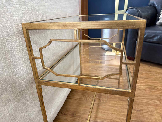 'Gennel' Side Table in Gold Leaf