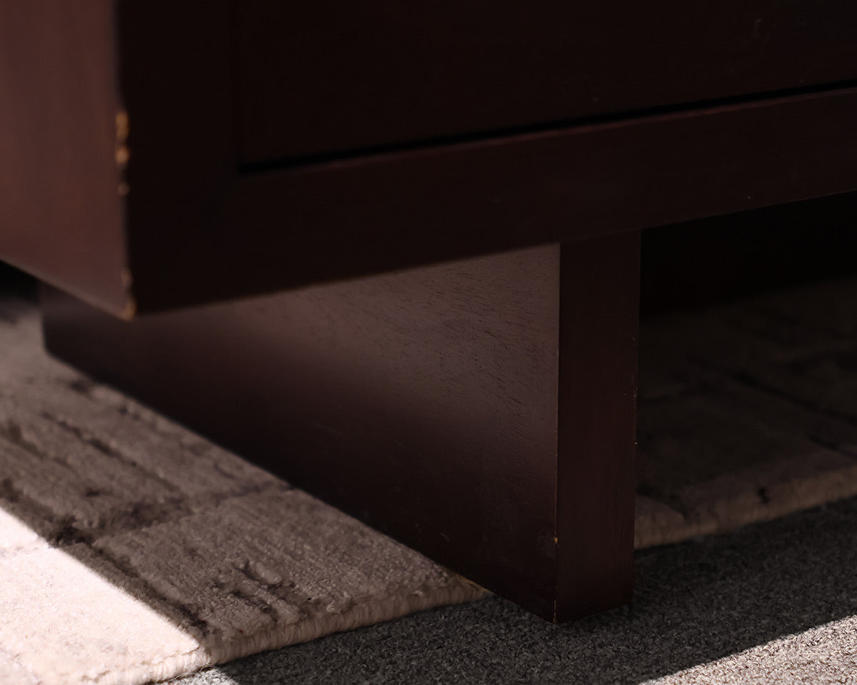 Crate & Barrel Sliding Door Sideboard / Media Cabinet in Espresso Finish
