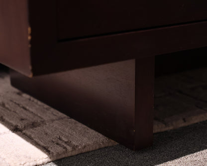 Crate & Barrel Sliding Door Sideboard / Media Cabinet in Espresso Finish
