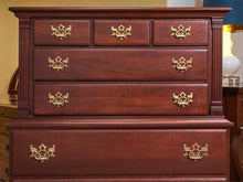 Mahogany 5 Over 3 With Brass Handles Chest