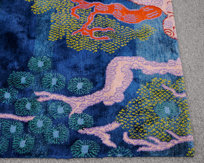 Carini Lang 'Tree and Cloud' 10'x14' Area Rug
