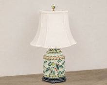 Porcelain Jar Table Lamp with French Oval Shade