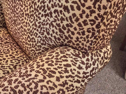 Aerin Cheetah Upholstered Sock Arm Chair