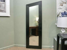 Black Contemporay Floor Mirror