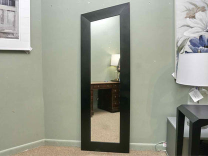 Black Contemporay Floor Mirror