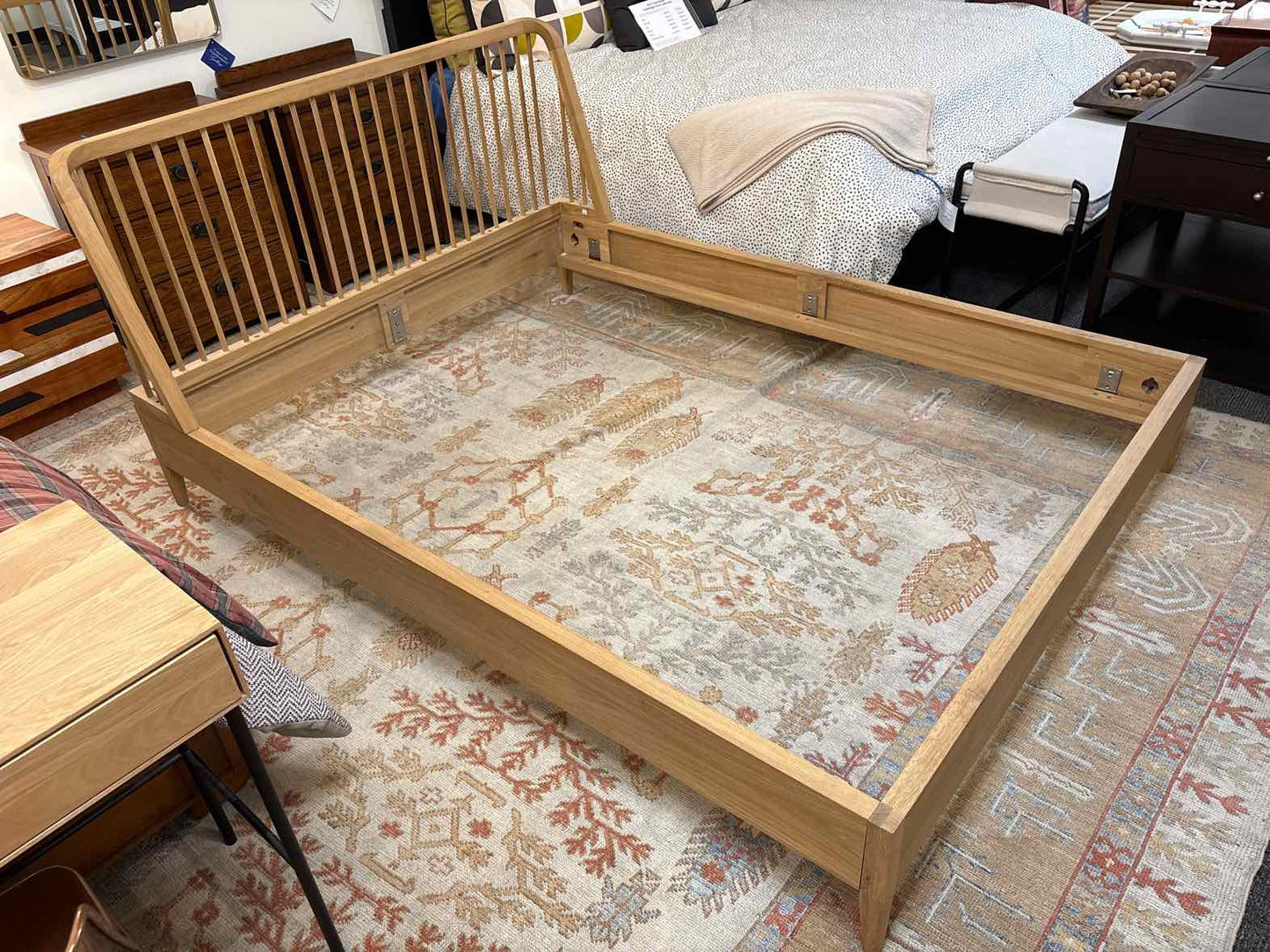 Ethnicraft 'Spindle' Queen Bed