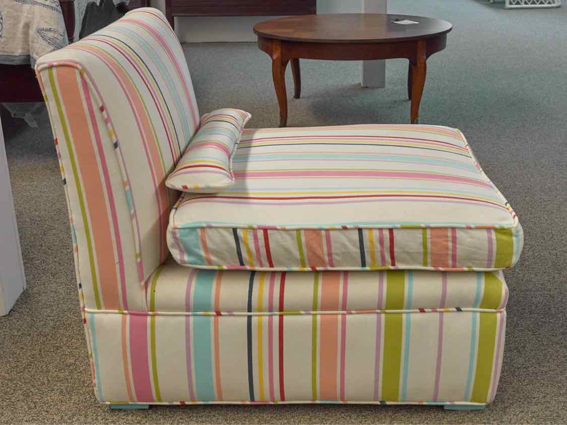 Pottery Barn Teen Striped Slipper Chair