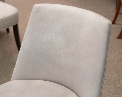Bernhardt  Set of 4 Counter Stools In Light Gray Pebbled Suede