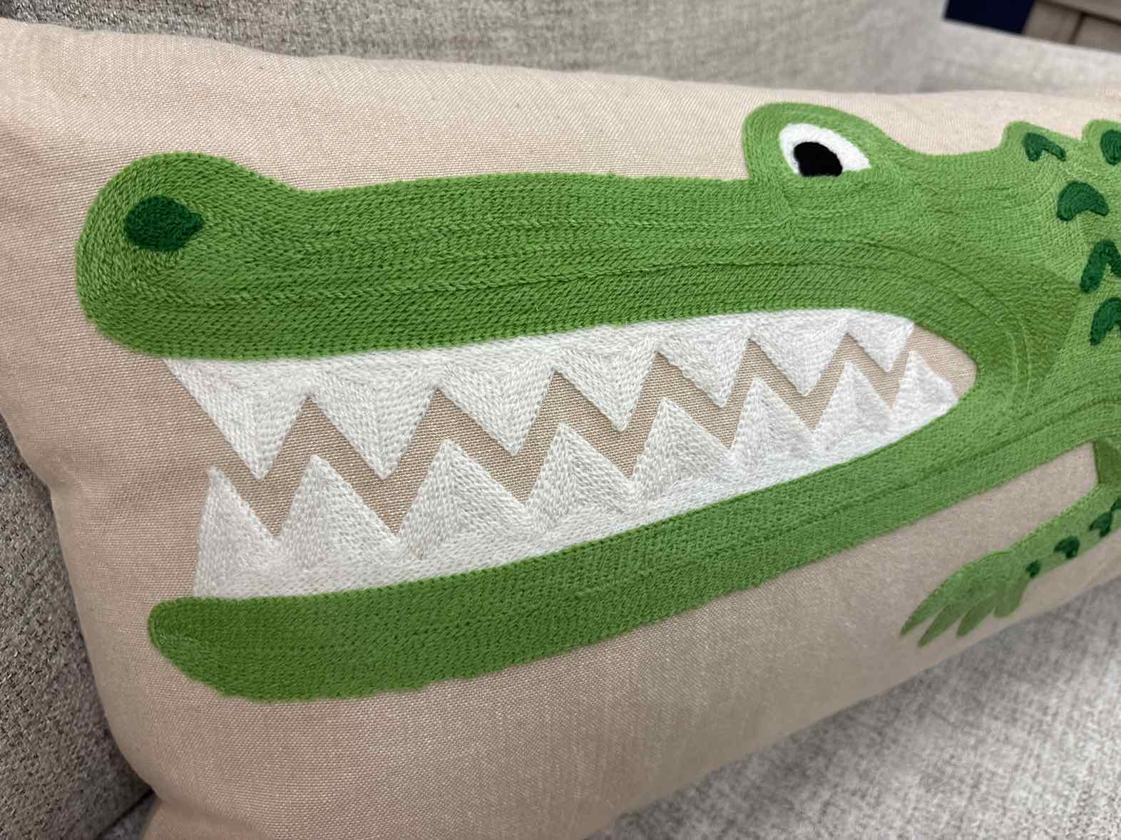 Rifle Paper Co. Alligator Pillow - Thumbnail 2