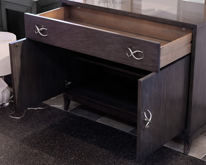 Kravet Gray Wooden Storage Console