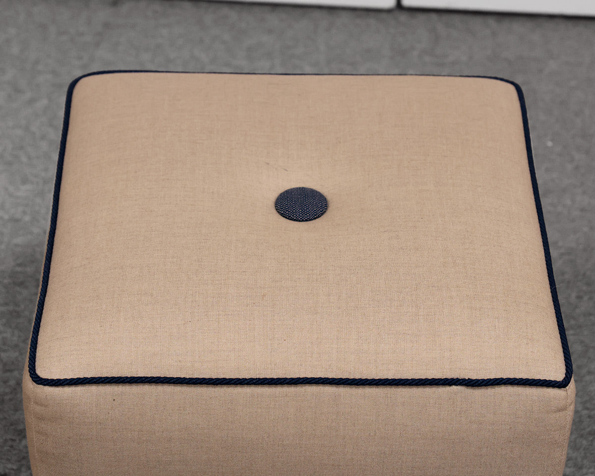 Pair of than Allen Square Ottomans