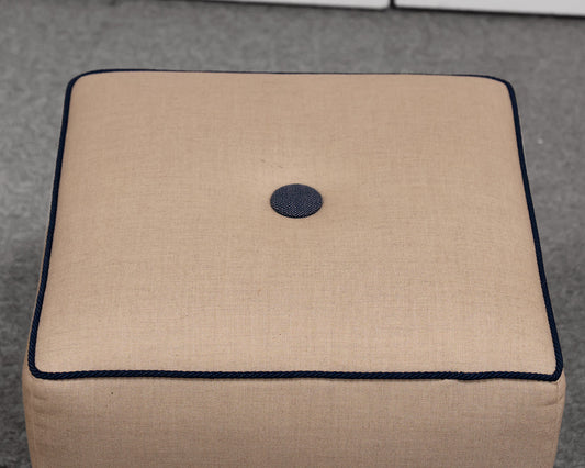 Pair of than Allen Square Ottomans