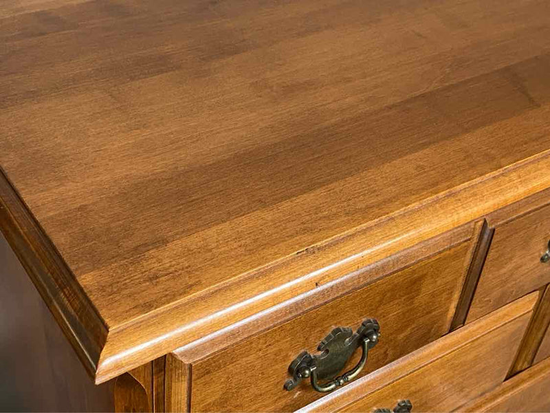 Tall Chest-on-Chest in Maple with Brass Pulls