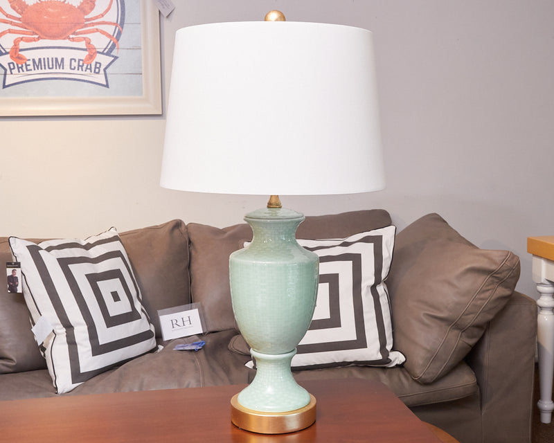 Porcelain Celadon Vase Table Lamp