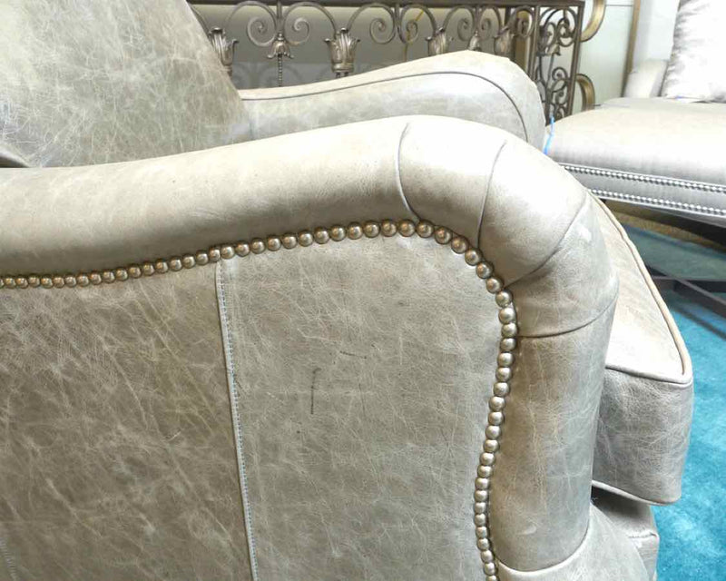 Gray Leather Chair