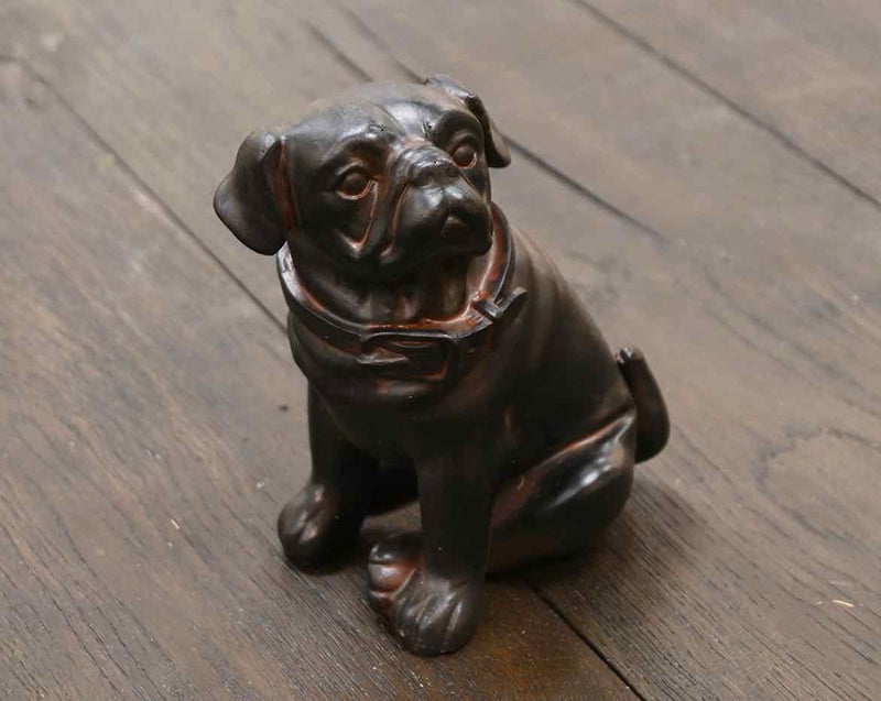 'Cadence' Black Resin Pug Dog