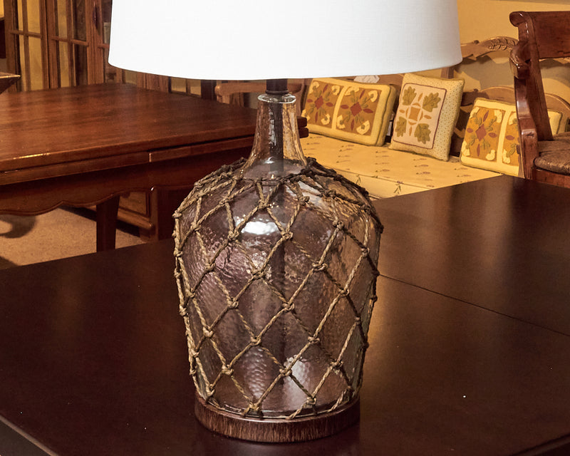 Cayos Clear Glass With Meshed Net Table Lamp