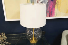 Gold & Glass Globe Table Lamp