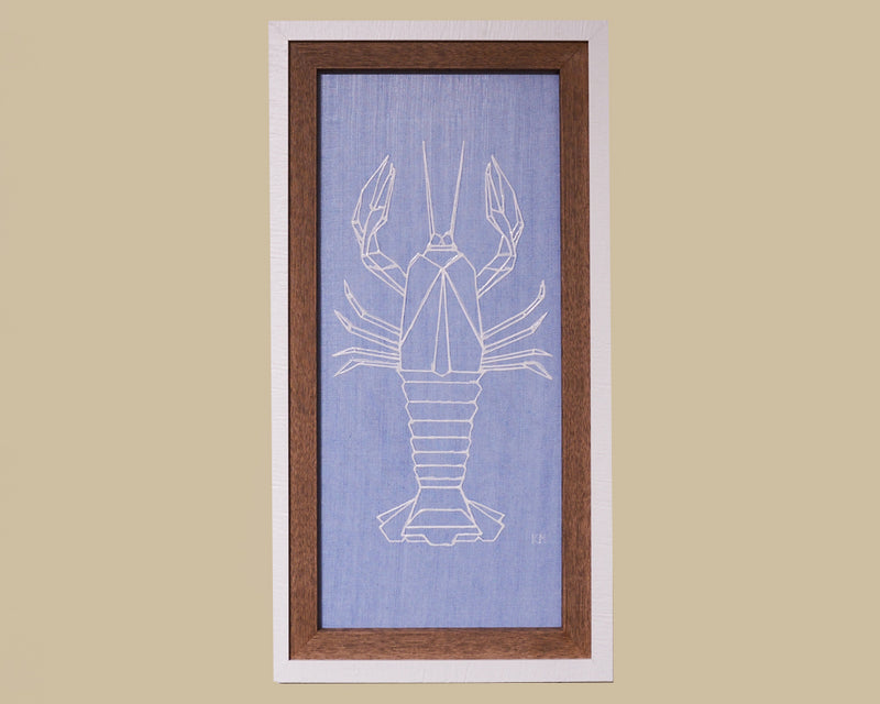 Lobster Denim I Framed Art