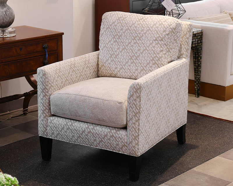Pair of Hickory & White Upholstered Neutral Arm Chairs