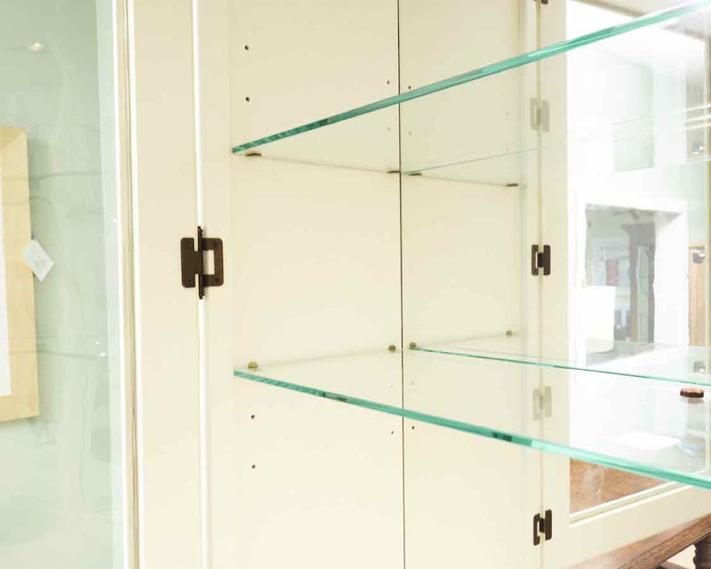 Ivory 2 Glass Door Glass shelves 2 Door China Cabinet