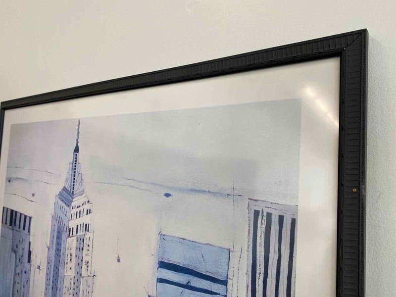 Framed Illustrated NYC Skyline