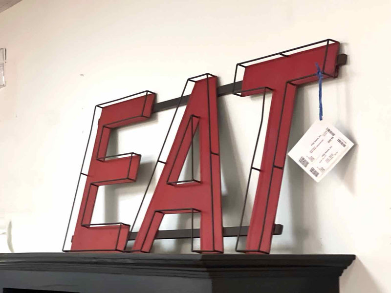 "Eat" Metal Restaurant Sign