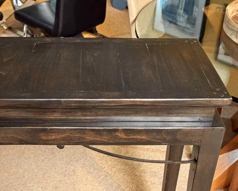Vintage Bausman Console with Iron Accents