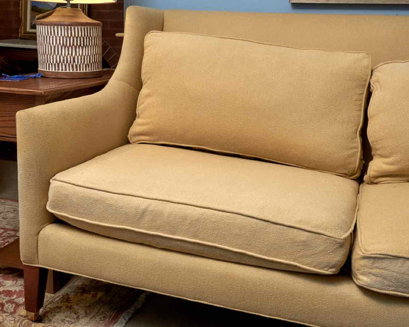 Baker 2 Cushion  Sofa In 'Butter Yellow' Upholstery