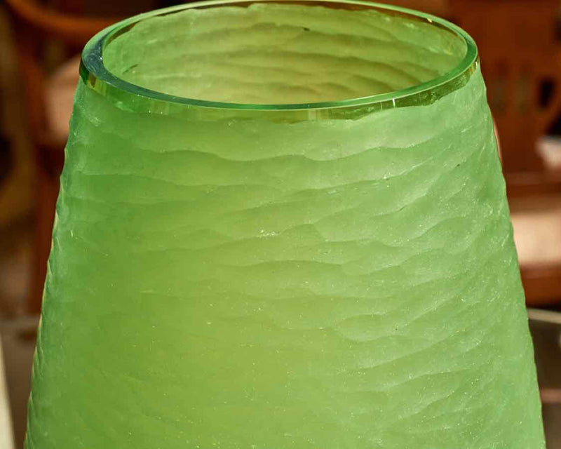 Green Opaque Textured Vase