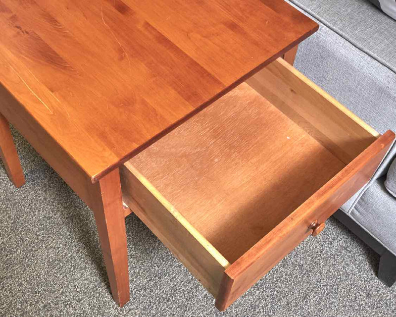 Square Cherry Side Table