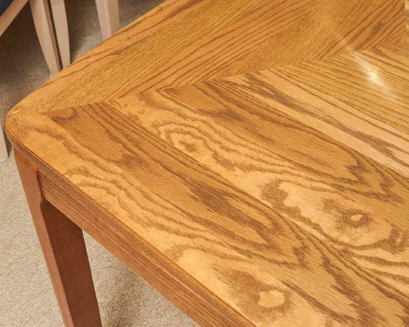 Oak Dining Table with 1 18" Leaf