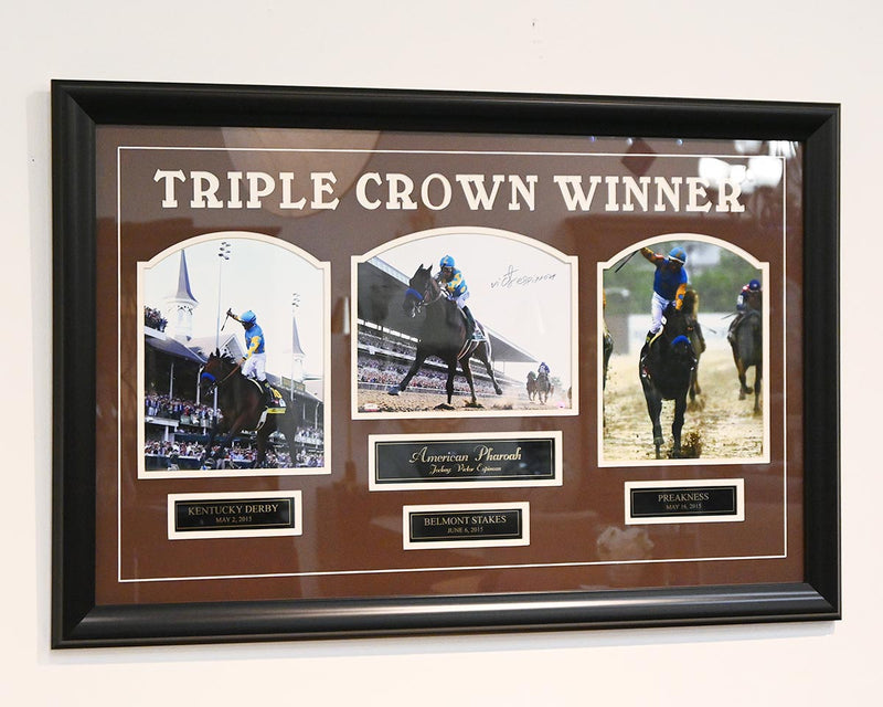 Autographed & Matted Framed Prints of "American Pharoah"