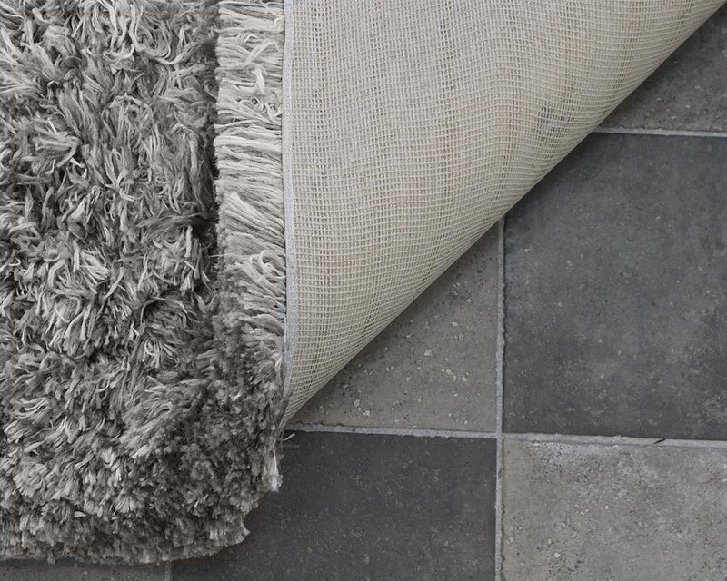 Shag Rug in Gray and Taupe