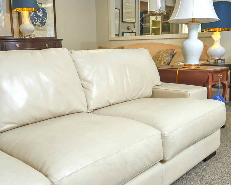 American Leather Curved Back Track Arm Sofa