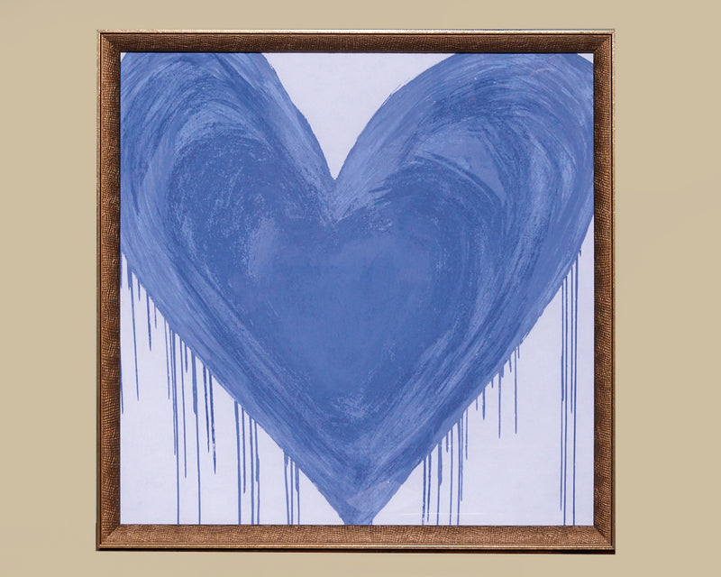Framed Art Big Hearted Blue 13189