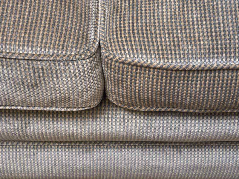 Brunchwig & Fils Silver Pewter Velour Weaved Tight Back Sofa