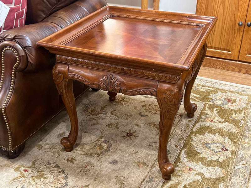 Pair of Carpenter's Star Inlaid Side Tables