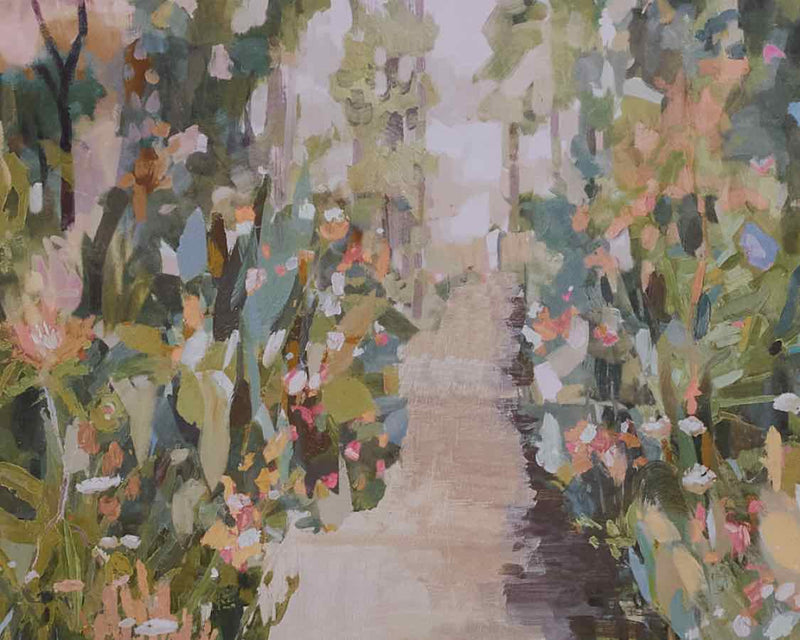 Framed Print:  "Flower Garden Path II"
