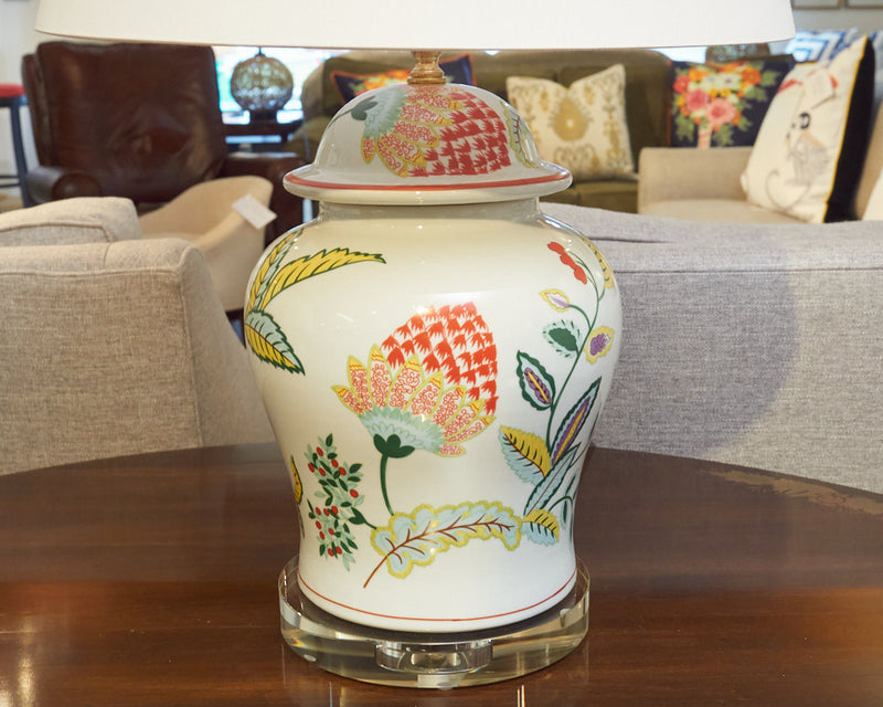 Porcelain Temple Jar Table Lamp