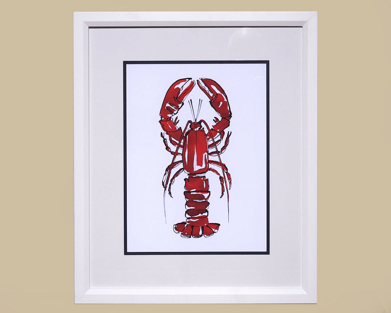Framed Art Coastal Catch Lobster