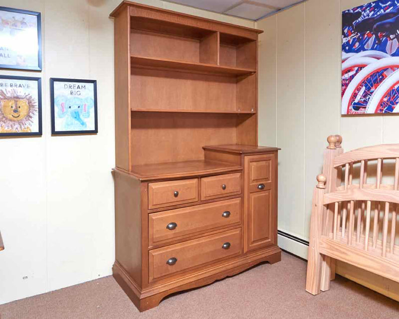 Ragazzi Maple 6 Drawer 2 Shelf  Changing Table/Chest With Hutch